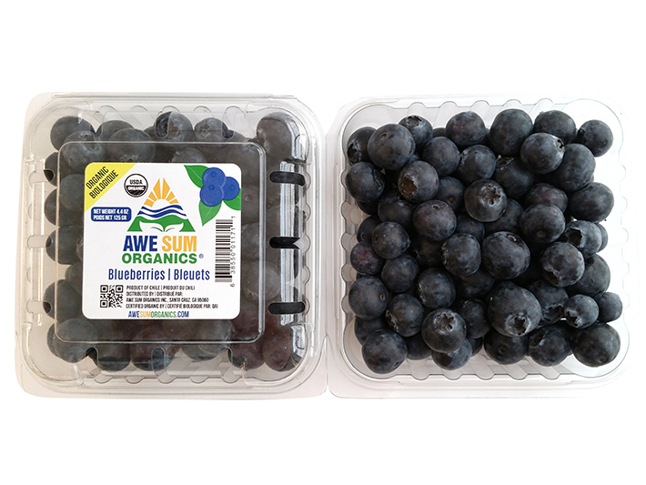 Awe Sum Organics Blueberry Packaging