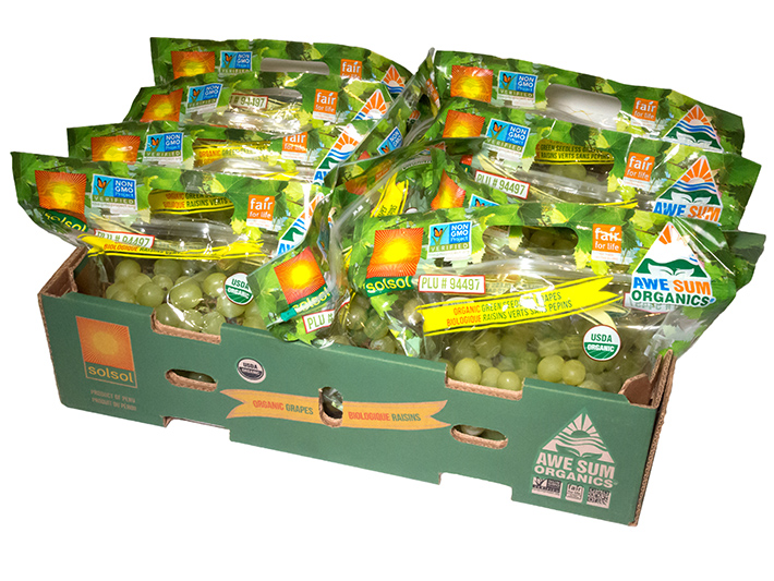Awe Sum Organics Grape Packaging