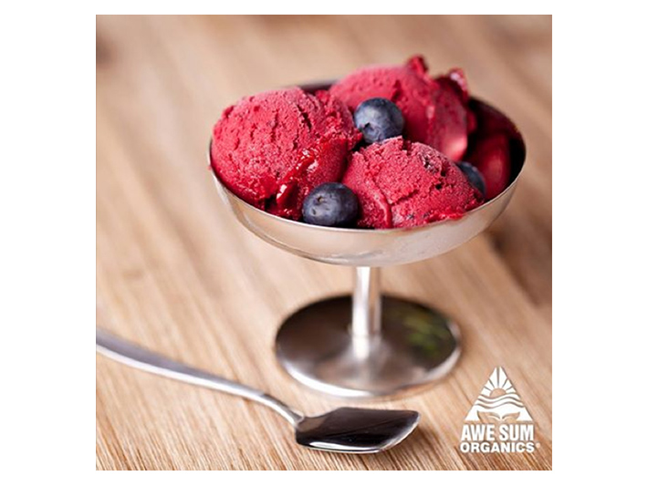 Facebook Ad Blueberry Sorbet