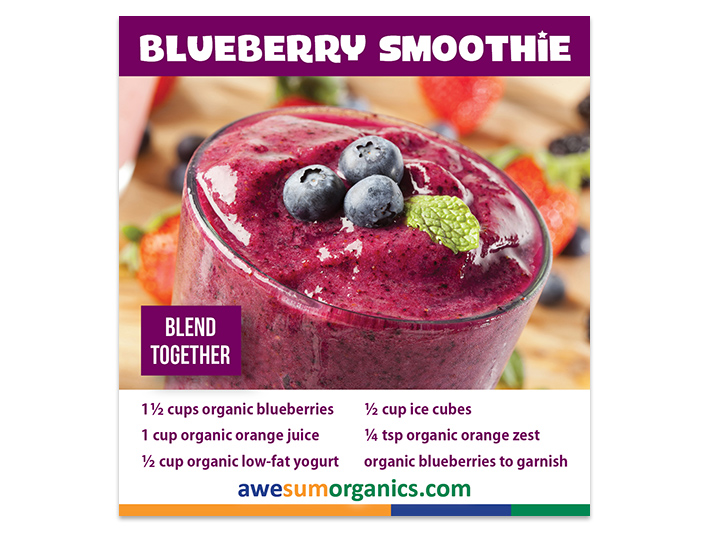 Facebook Ad Blueberry Smoothie