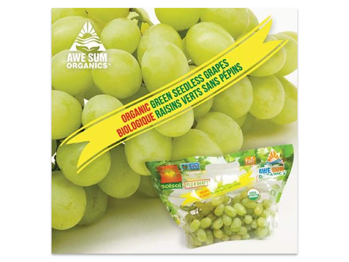 Awe Sum Kicks Off Organic Grape Deal from Peru