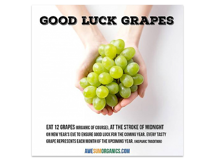 Facebook Ad Good Luck Grapes