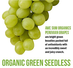 Awe Sum Organics  Facebook Ads  Plums + Grapes + Blueberries