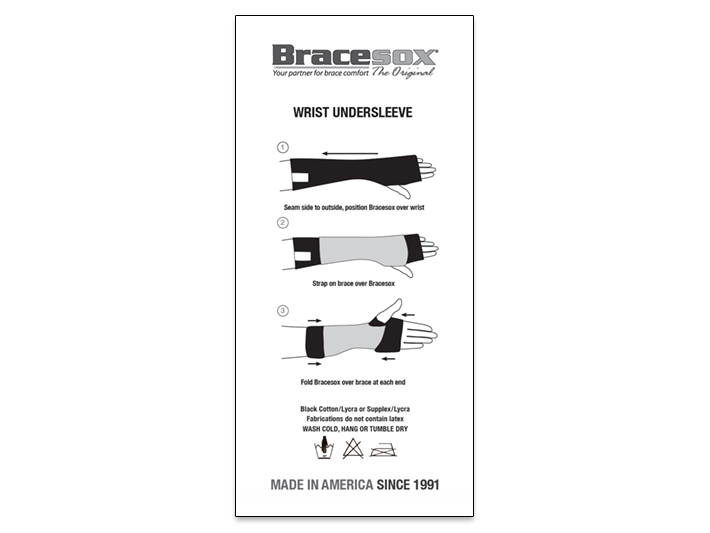 Bracesox IFU Cards