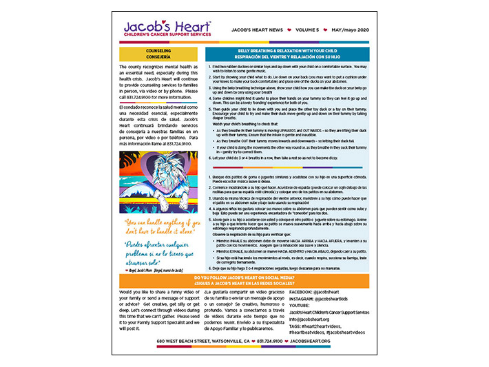 Jacob's Heart Family Newsletter
